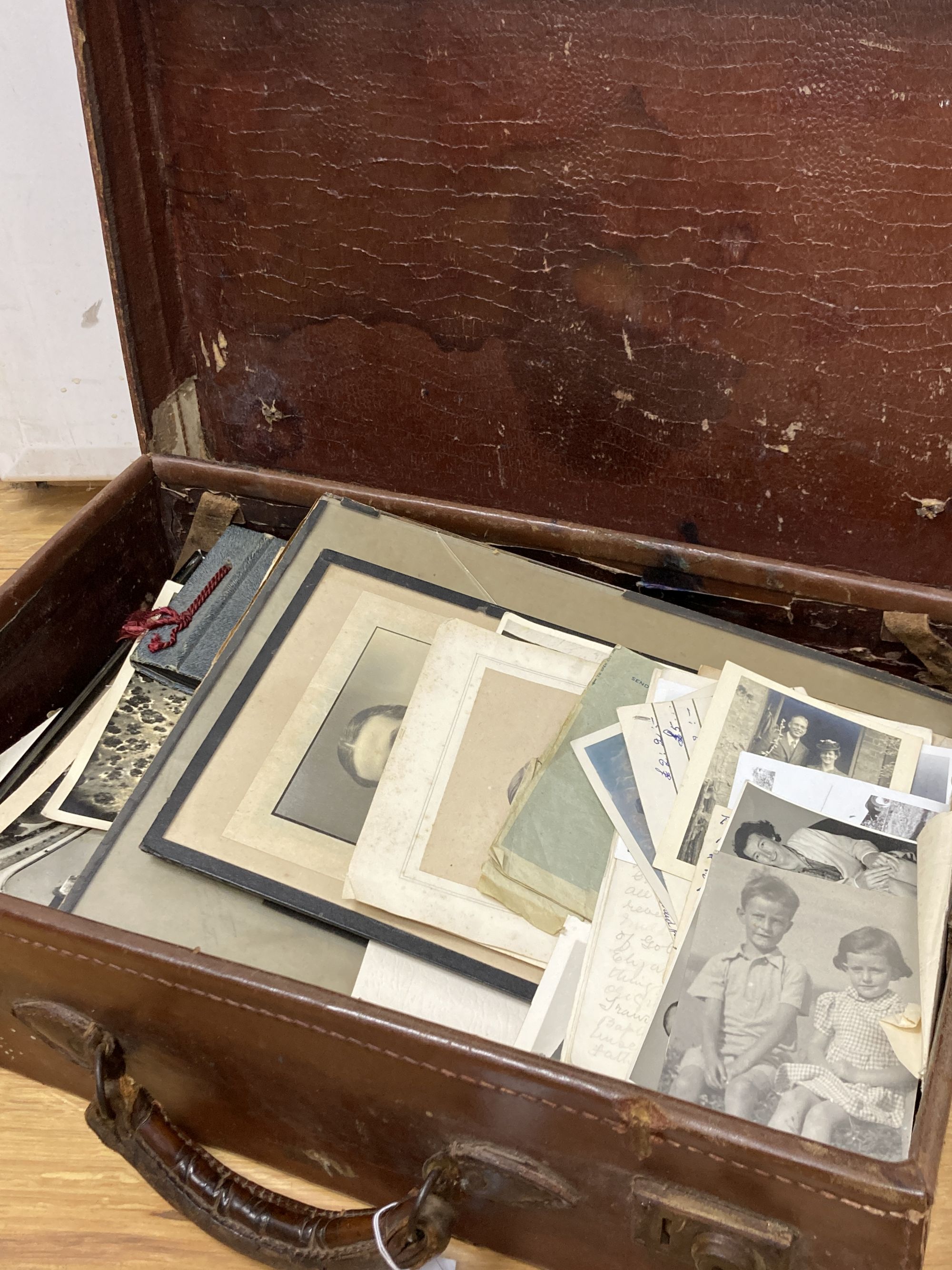 A mixed collection of Victorian and later photographs